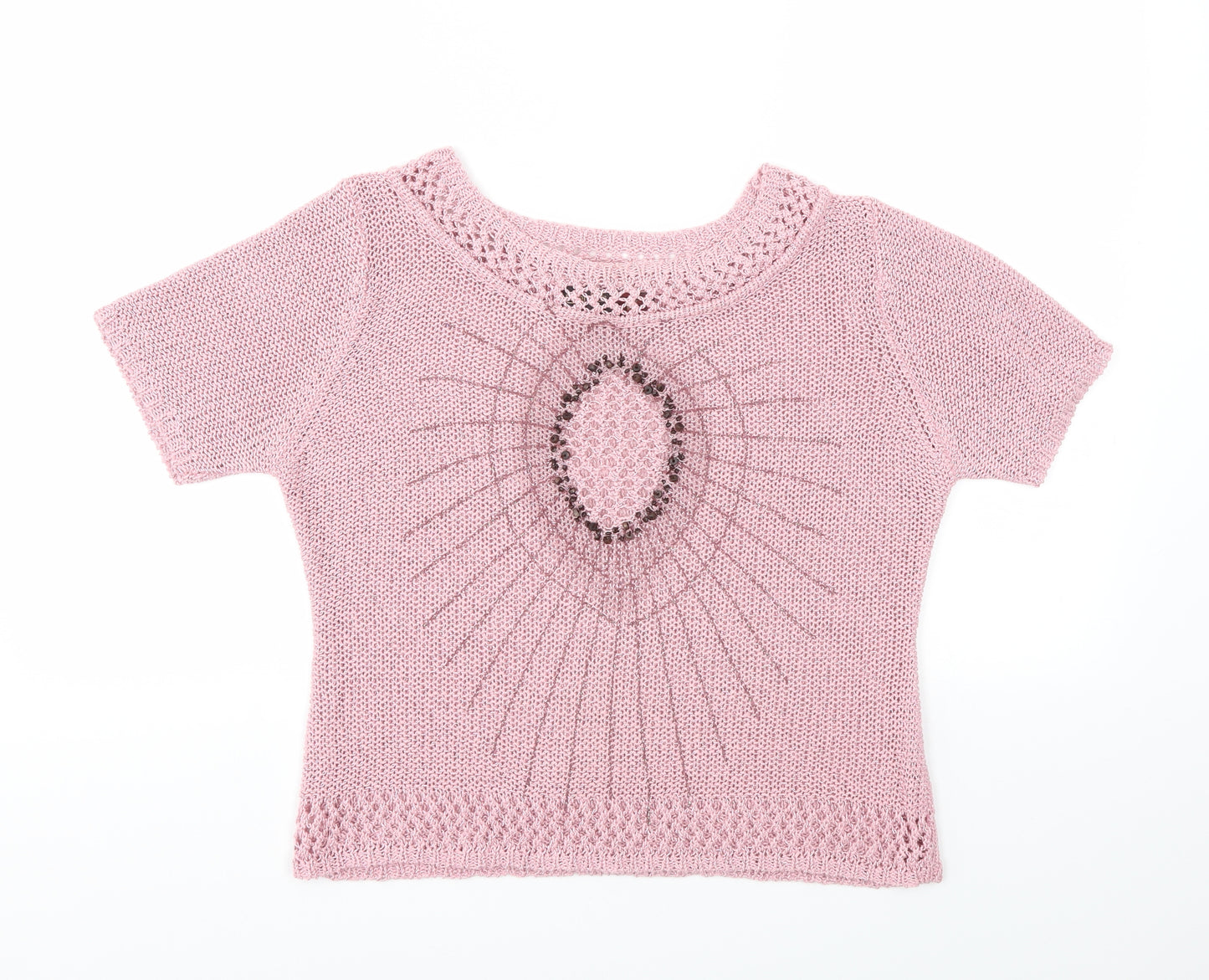 stephen Womens Pink   Basic T-Shirt Size L