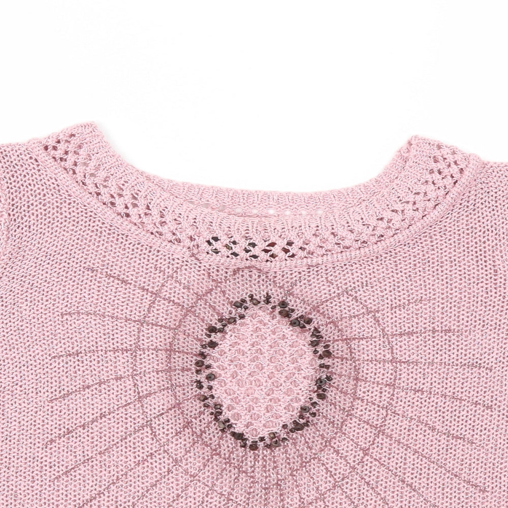 stephen Womens Pink   Basic T-Shirt Size L