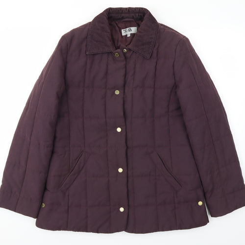 M&S Womens Purple   Jacket Coat Size 12