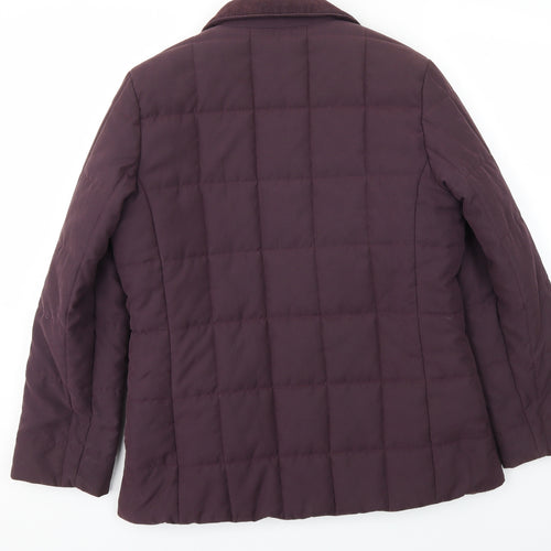 M&S Womens Purple   Jacket Coat Size 12