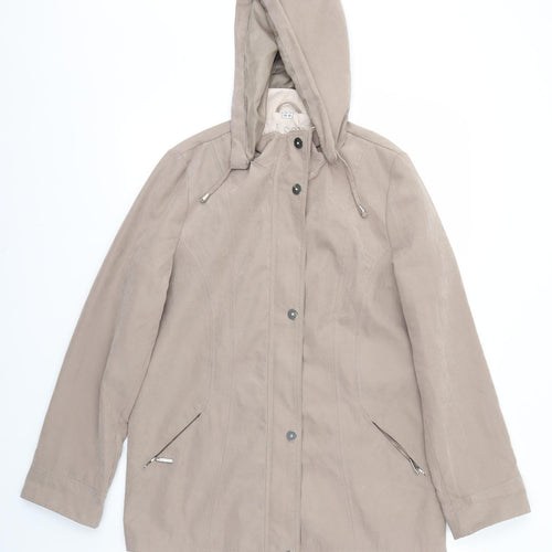 Klassik Womens Beige   Jacket Coat Size 10