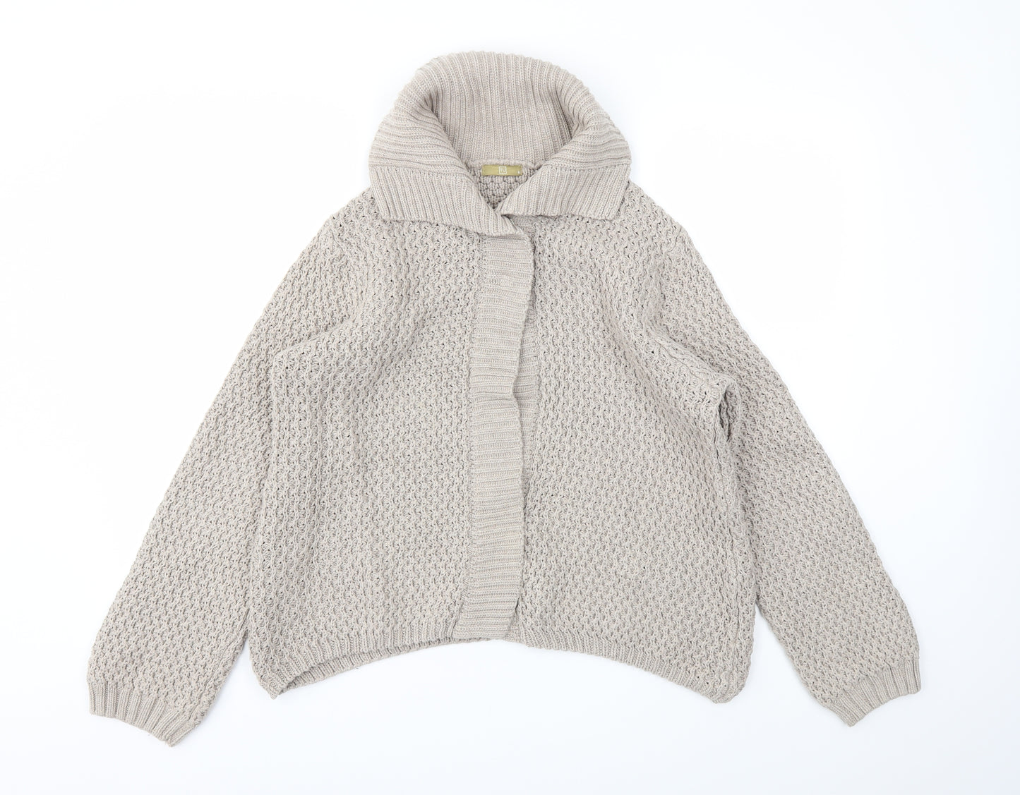 TU Womens Beige   Cardigan Jumper Size 16