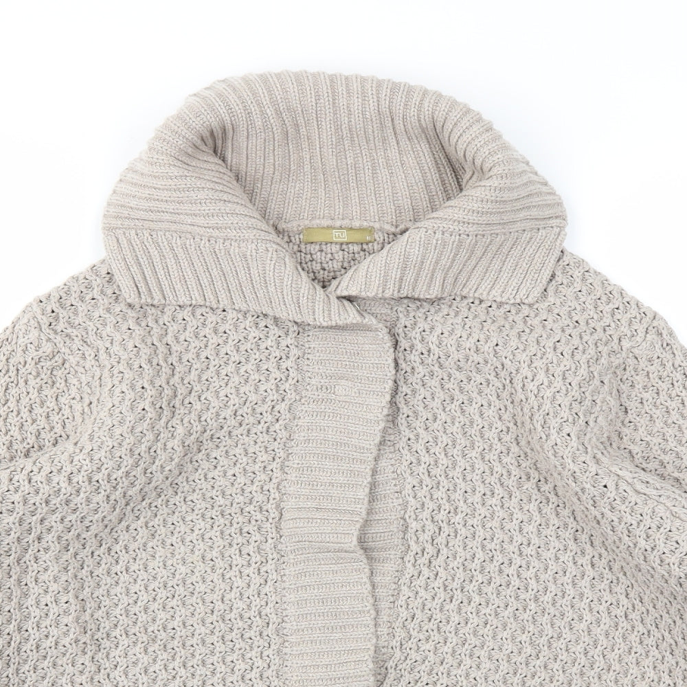 TU Womens Beige   Cardigan Jumper Size 16
