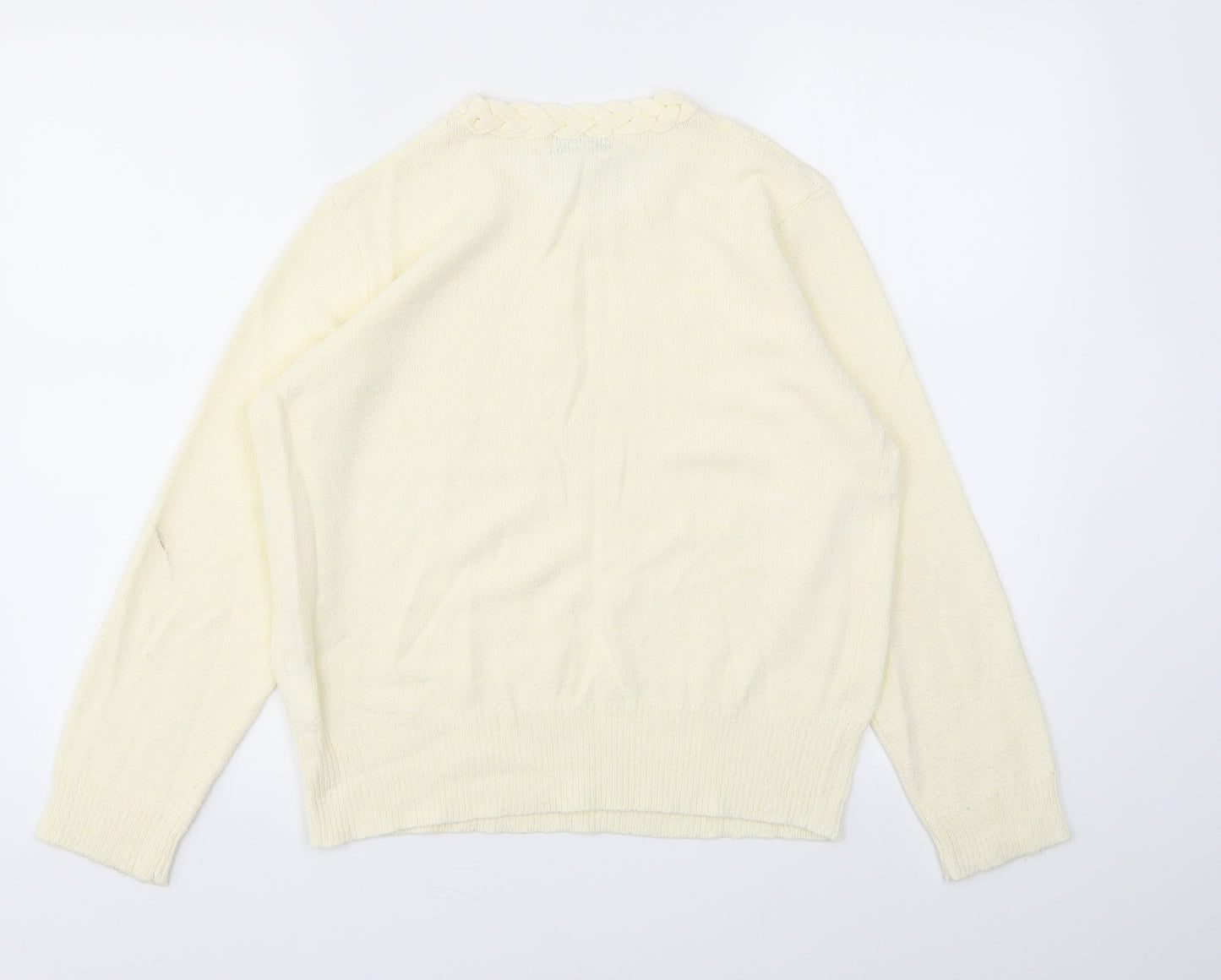 Ann McCartney Womens Ivory   Pullover Jumper Size L