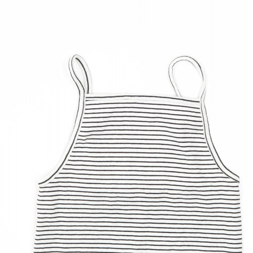 New Look Womens Multicoloured Striped  Basic T-Shirt Size 10