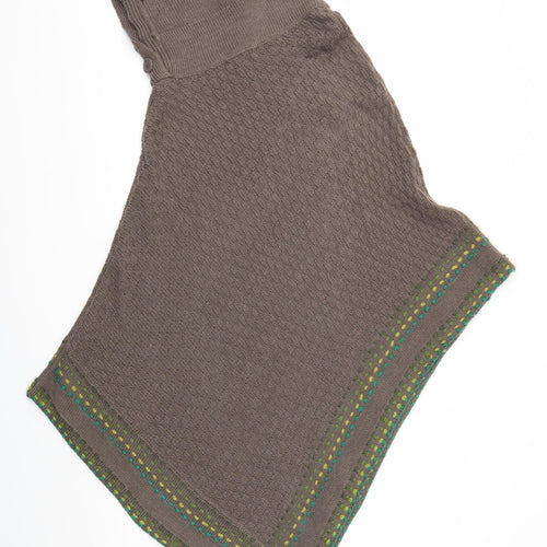 Kiss Womens Brown   Jacket Poncho Size M