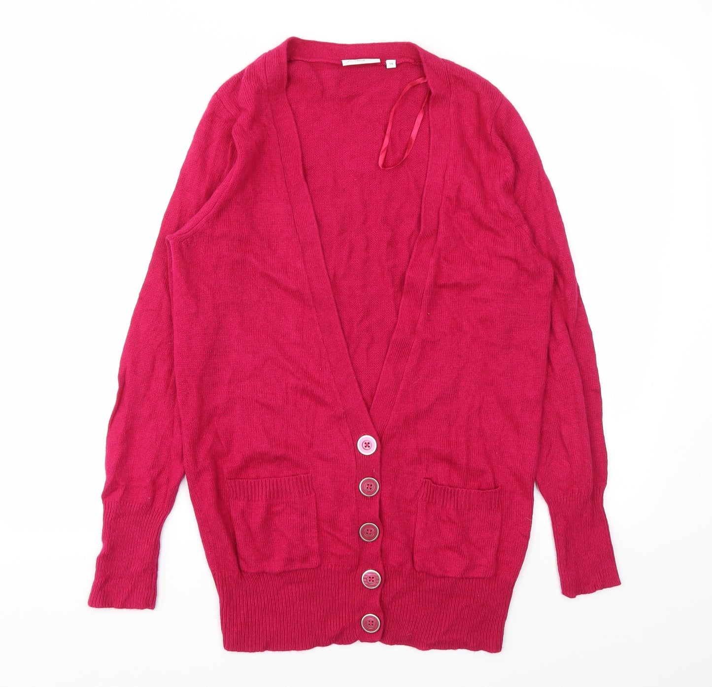 New Look Womens Pink   Cardigan Jumper Size 14