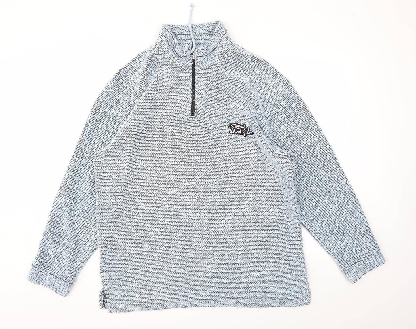 Weird Fish Mens Blue   Pullover Sweatshirt Size L