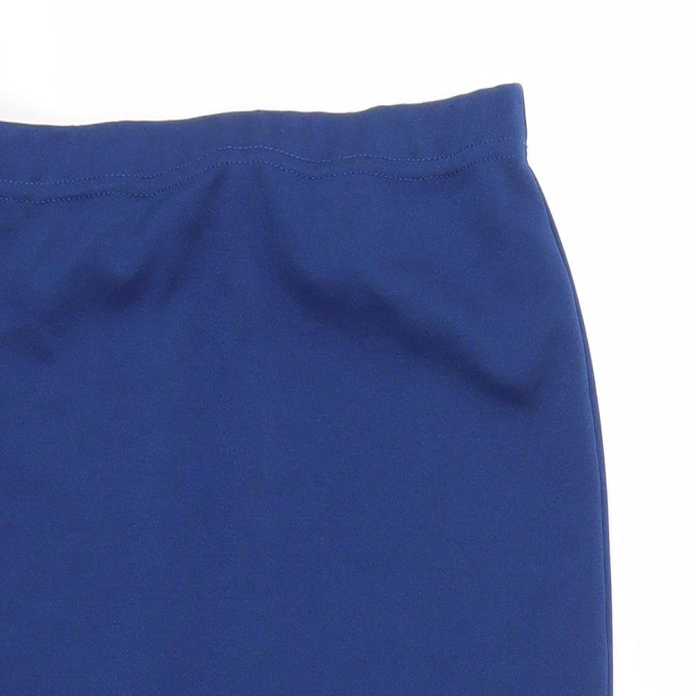 Primark Womens Blue   A-Line Skirt Size 10  - Stretch waistband