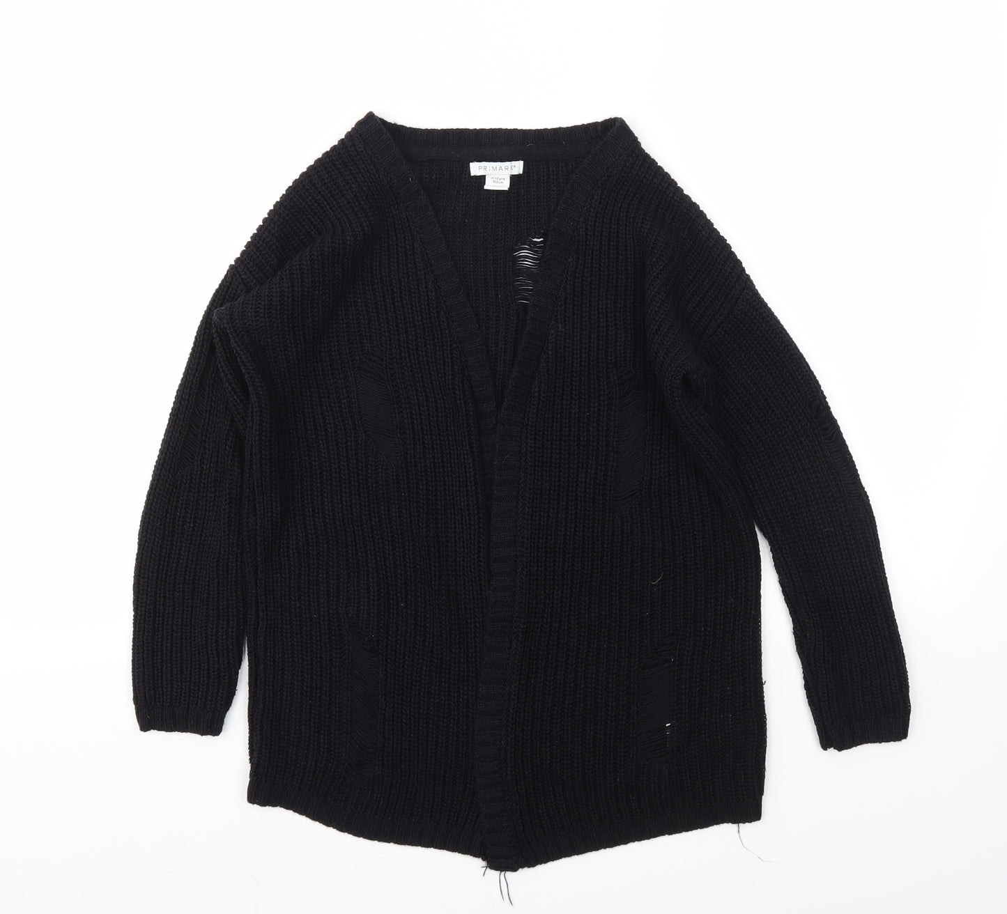 Primark Girls Black   Cardigan Jumper Size 11-12 Years
