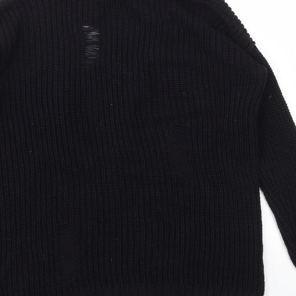 Primark Girls Black   Cardigan Jumper Size 11-12 Years