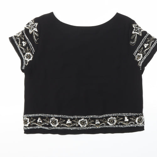 FOREVER 21 Womens Black   Basic Blouse Size S