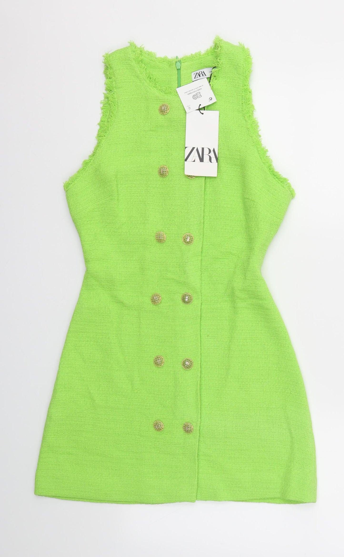 Zara Womens Green   Fit & Flare  Size XS