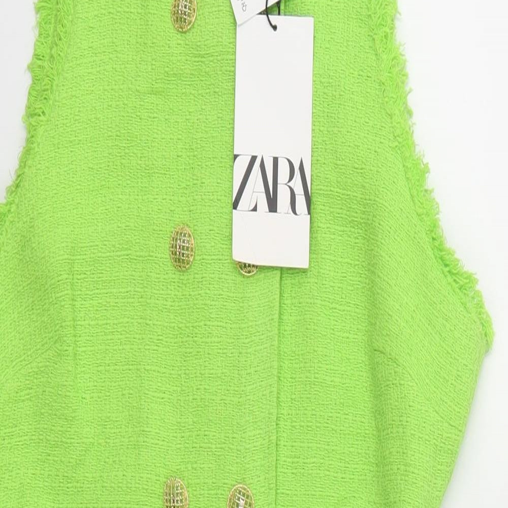 Zara Womens Green   Fit & Flare  Size XS