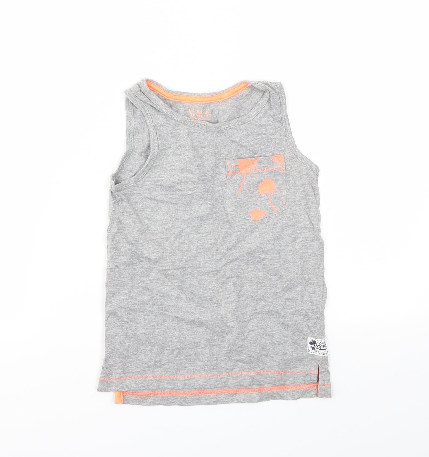 F&F Boys Grey   Basic T-Shirt Size 4-5 Years