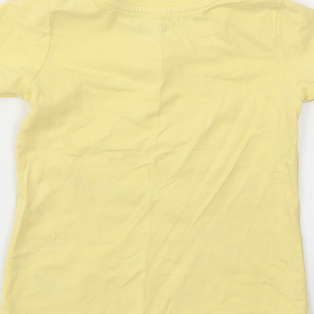 Nutmeg Girls Yellow   Basic T-Shirt Size 4-5 Years