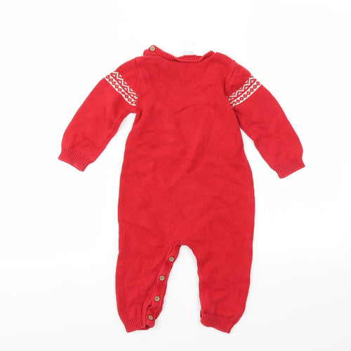 F&F Baby Red Animal Print  Babygrow One-Piece Size 9-12 Months