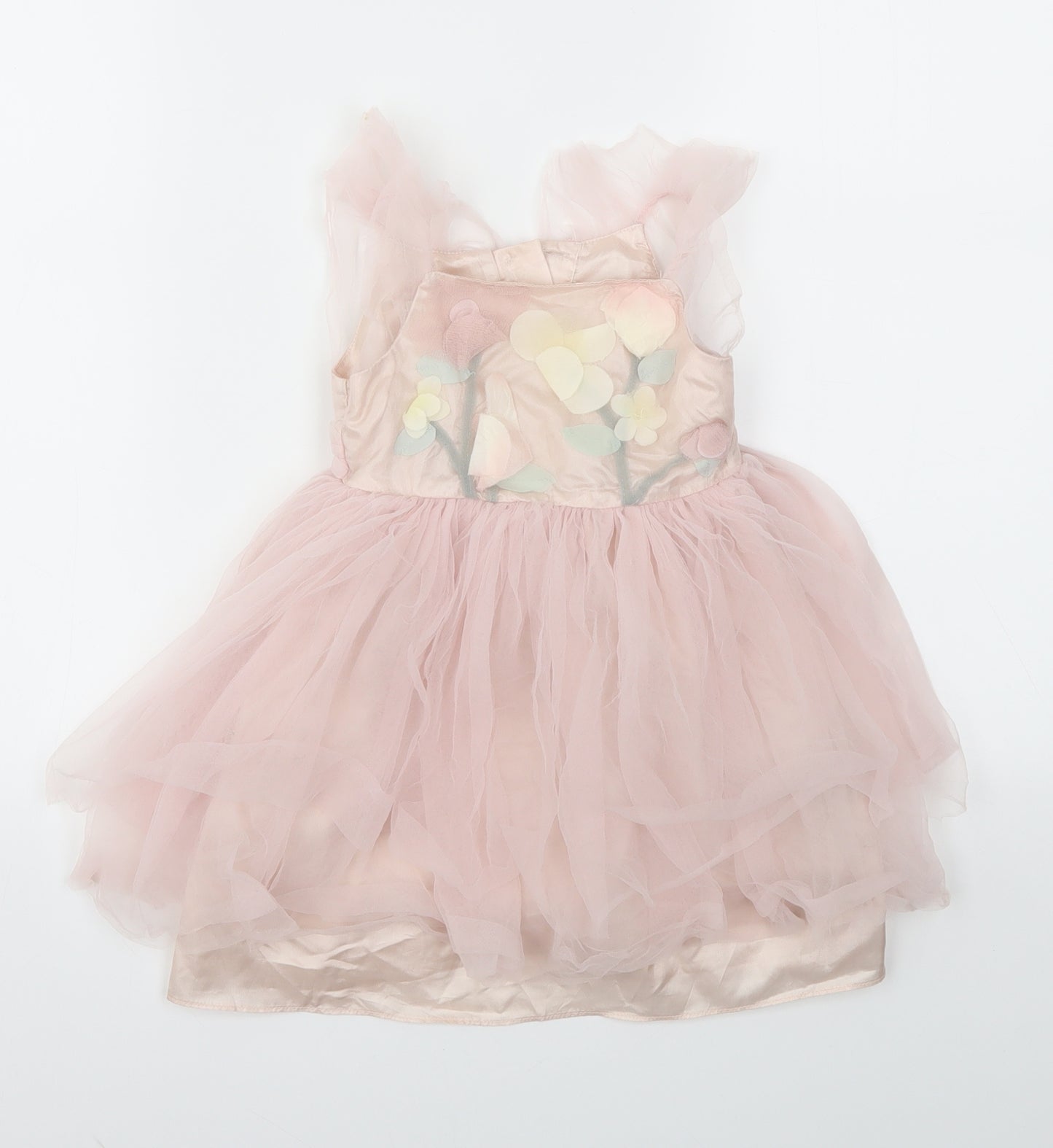 Monsoon Girls Pink   Fit & Flare  Size 9-12 Months