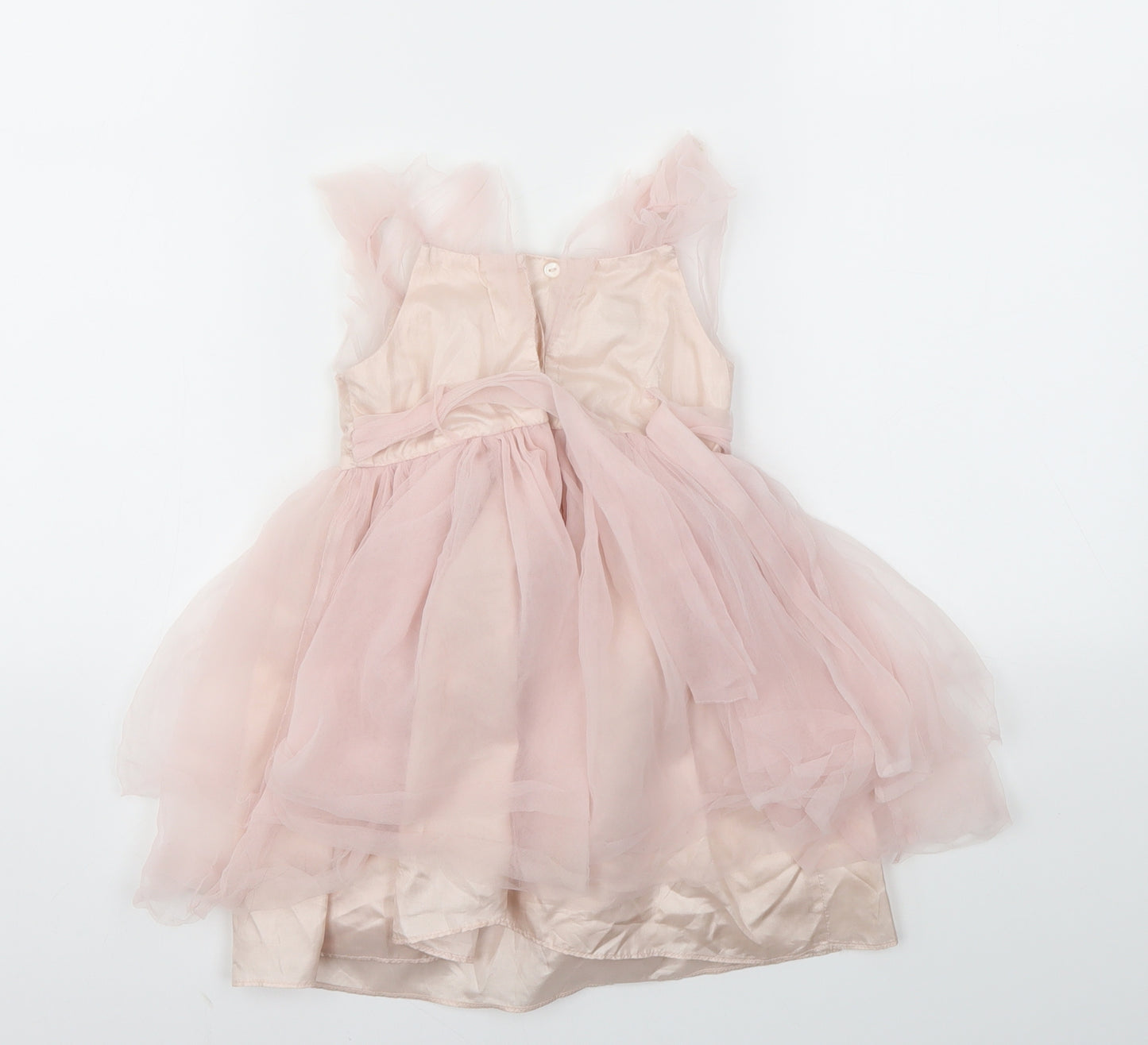 Monsoon Girls Pink   Fit & Flare  Size 9-12 Months