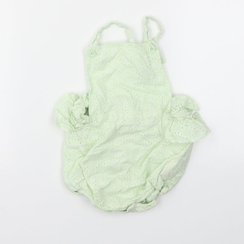 M Girls Green   Babygrow One-Piece Size 9-12 Months