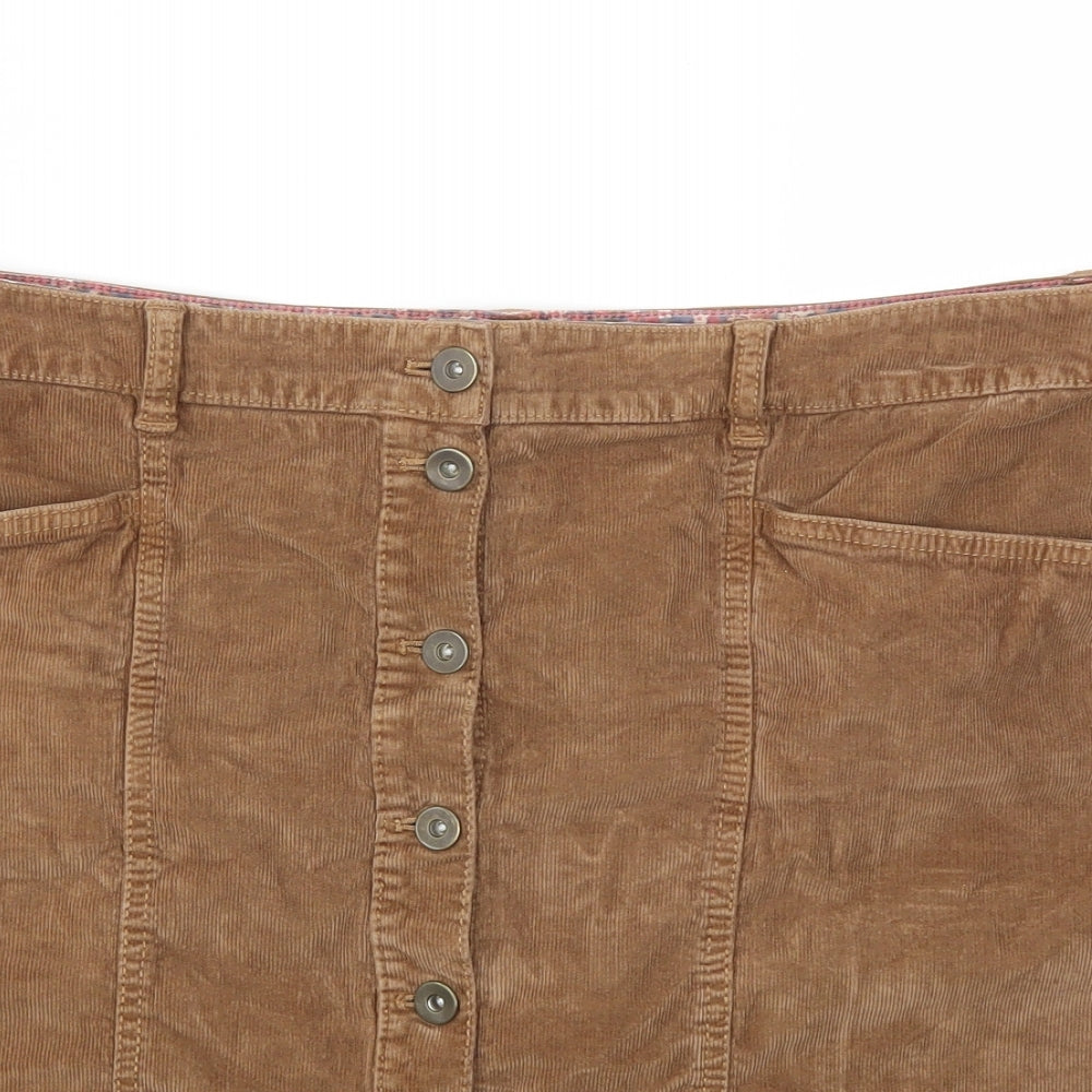 TU Womens Brown   A-Line Skirt Size 14