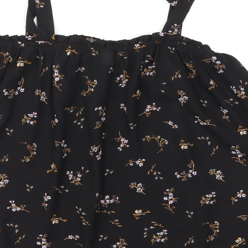 H&M Womens Multicoloured Floral  Basic Blouse Size 4