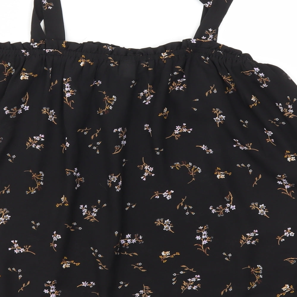 H&M Womens Multicoloured Floral  Basic Blouse Size 4