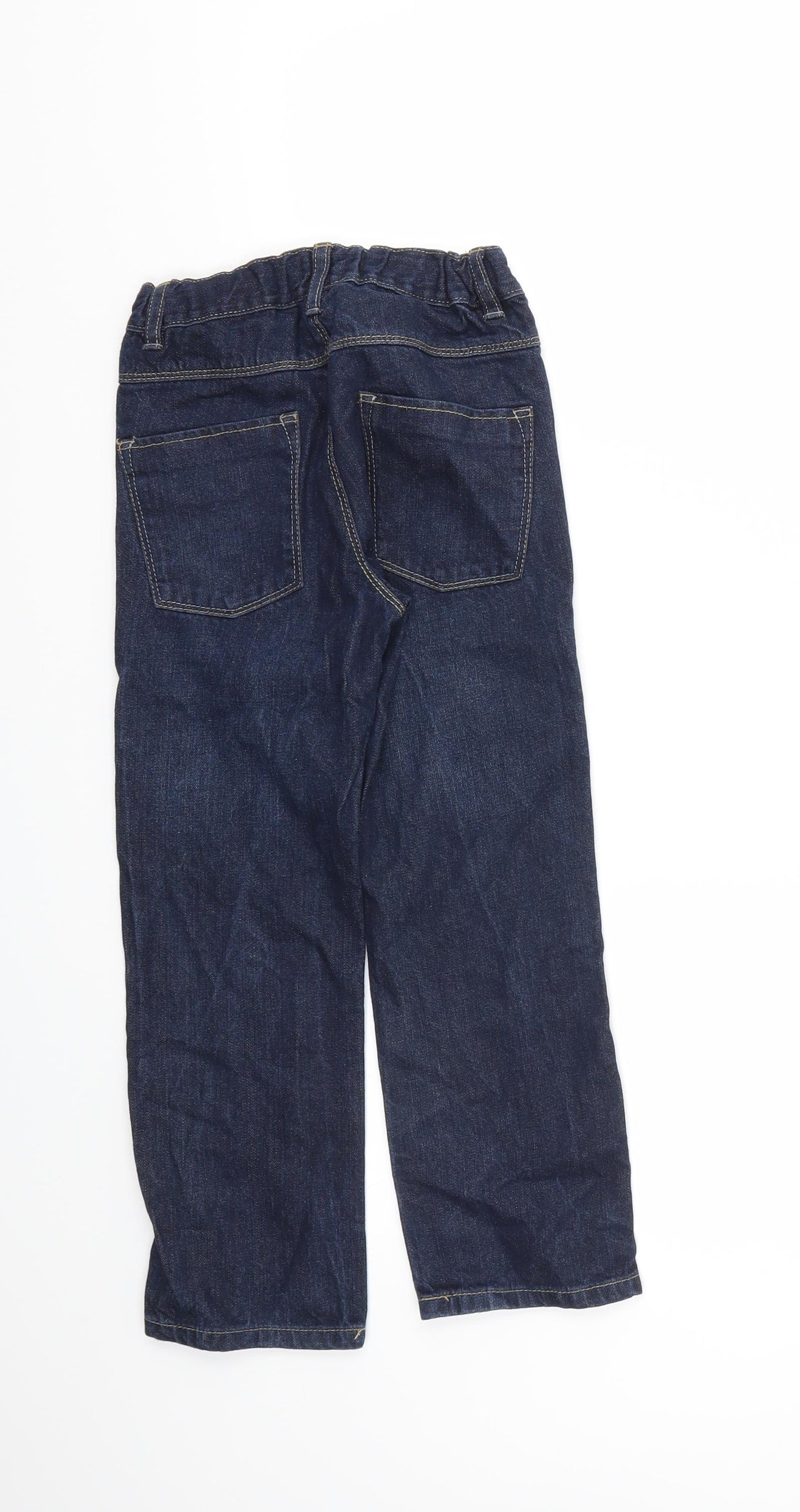 TU Boys Blue Ikat  Capri Trousers Size 7 Years