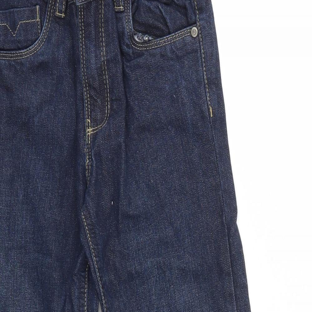 TU Boys Blue Ikat  Capri Trousers Size 7 Years