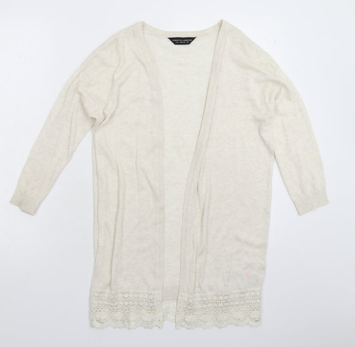 Dorothy Perkins Womens Grey Knit Cardigan Jumper Size 8