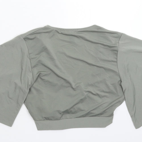 New Look Womens Grey   Basic Blouse Size 8