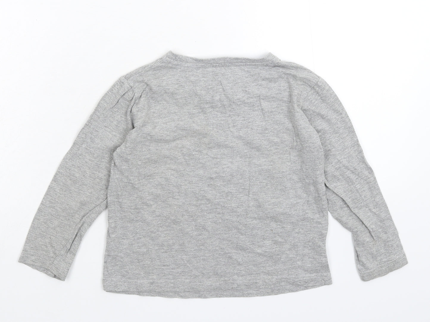 Rebel Boys Grey   Basic T-Shirt Size 3-4 Years