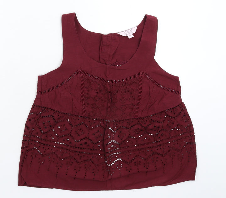 Miss Selfridge Womens Brown Basic Tank Size 6
