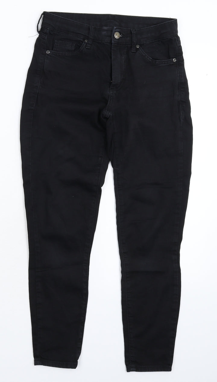Topshop Womens Black Denim Skinny Jeans Size 28 in L25 in