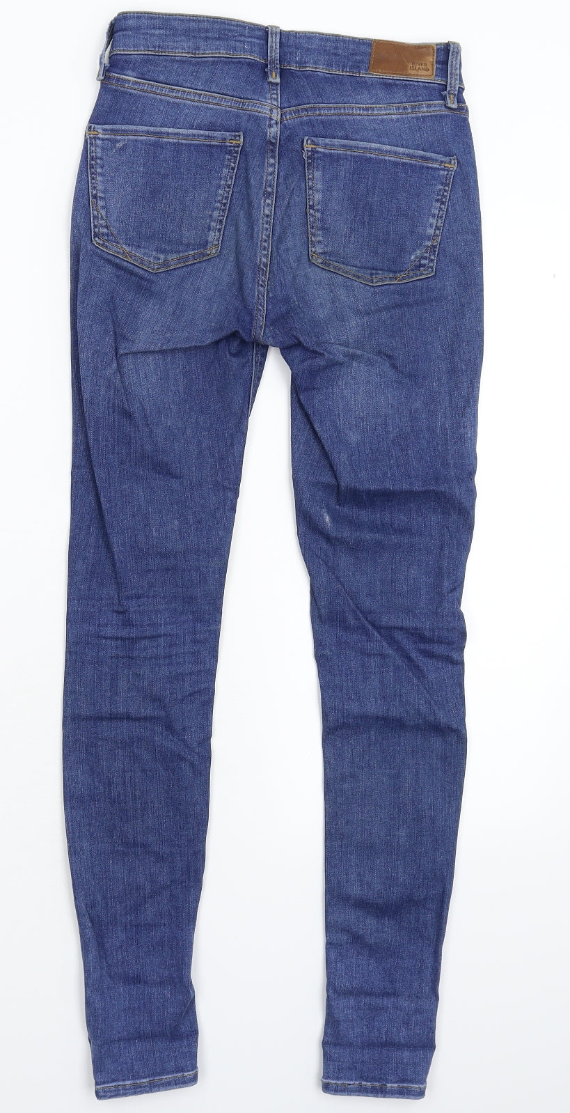 River Island Womens Blue  Denim Skinny Jeans Size 6 L27 in