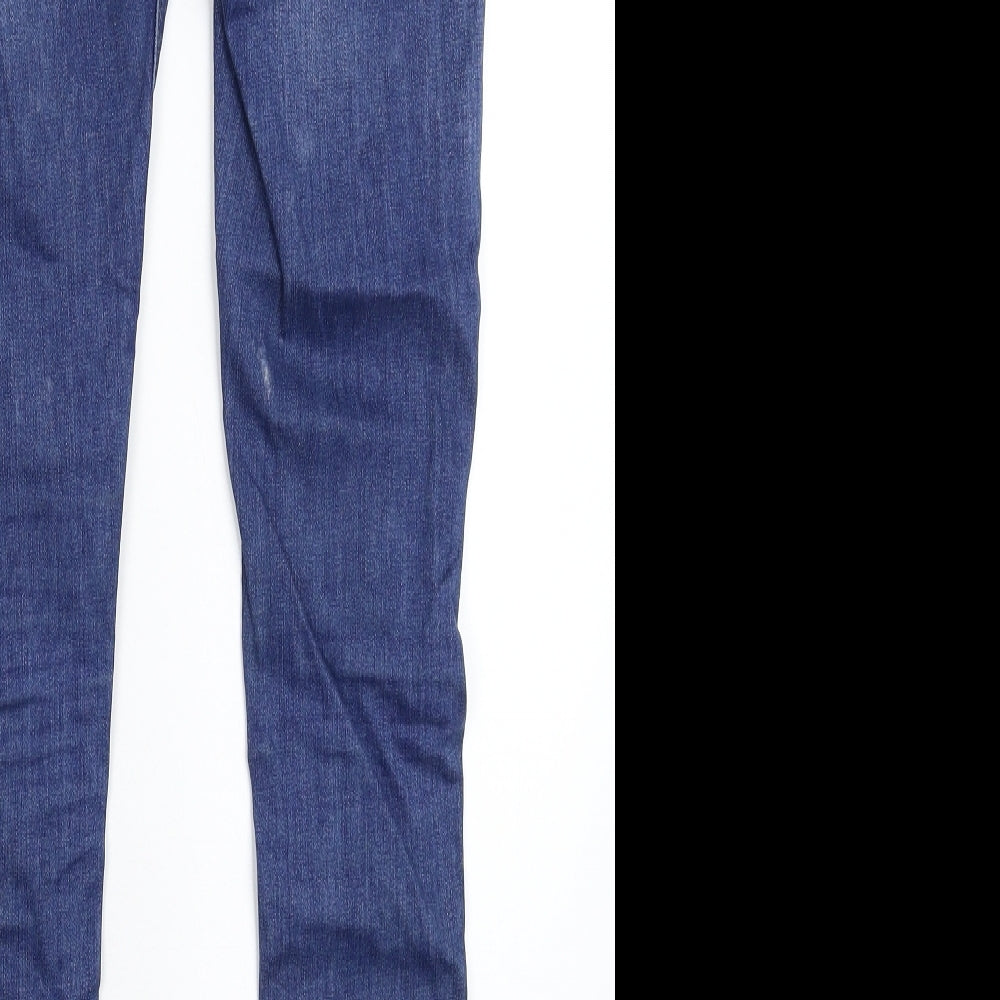 River Island Womens Blue  Denim Skinny Jeans Size 6 L27 in