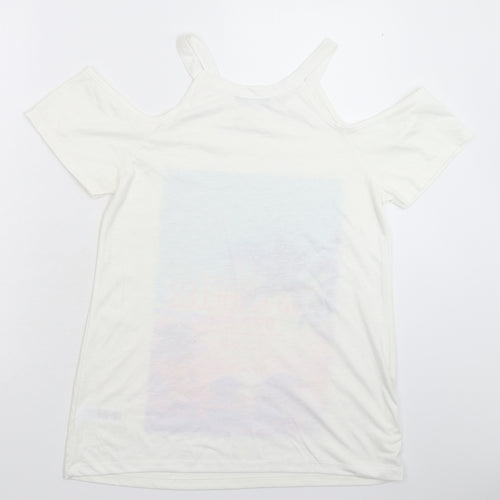 South Womens White   Basic T-Shirt Size 12