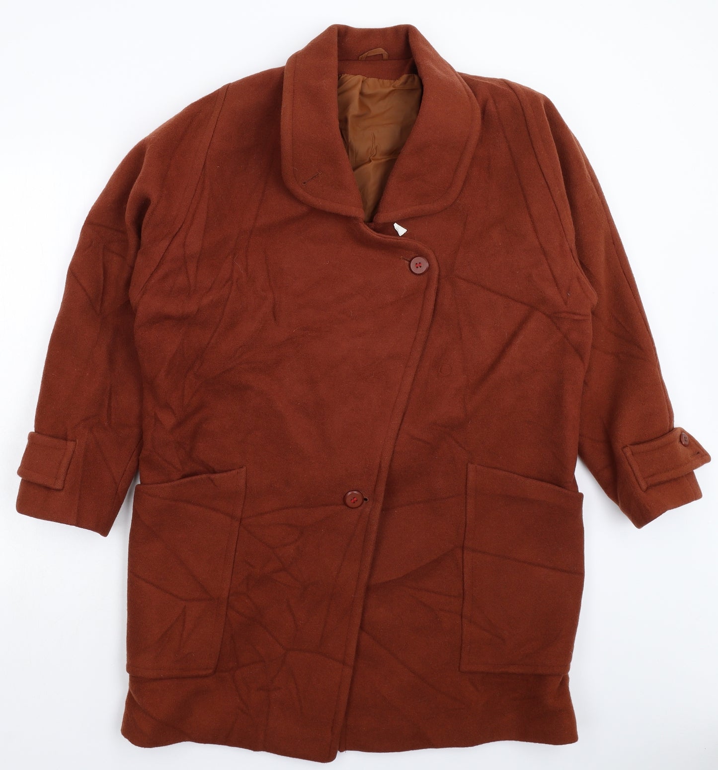 Richards Womens Brown   Overcoat Coat Size 12