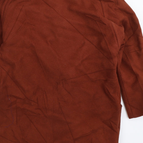 Richards Womens Brown   Overcoat Coat Size 12