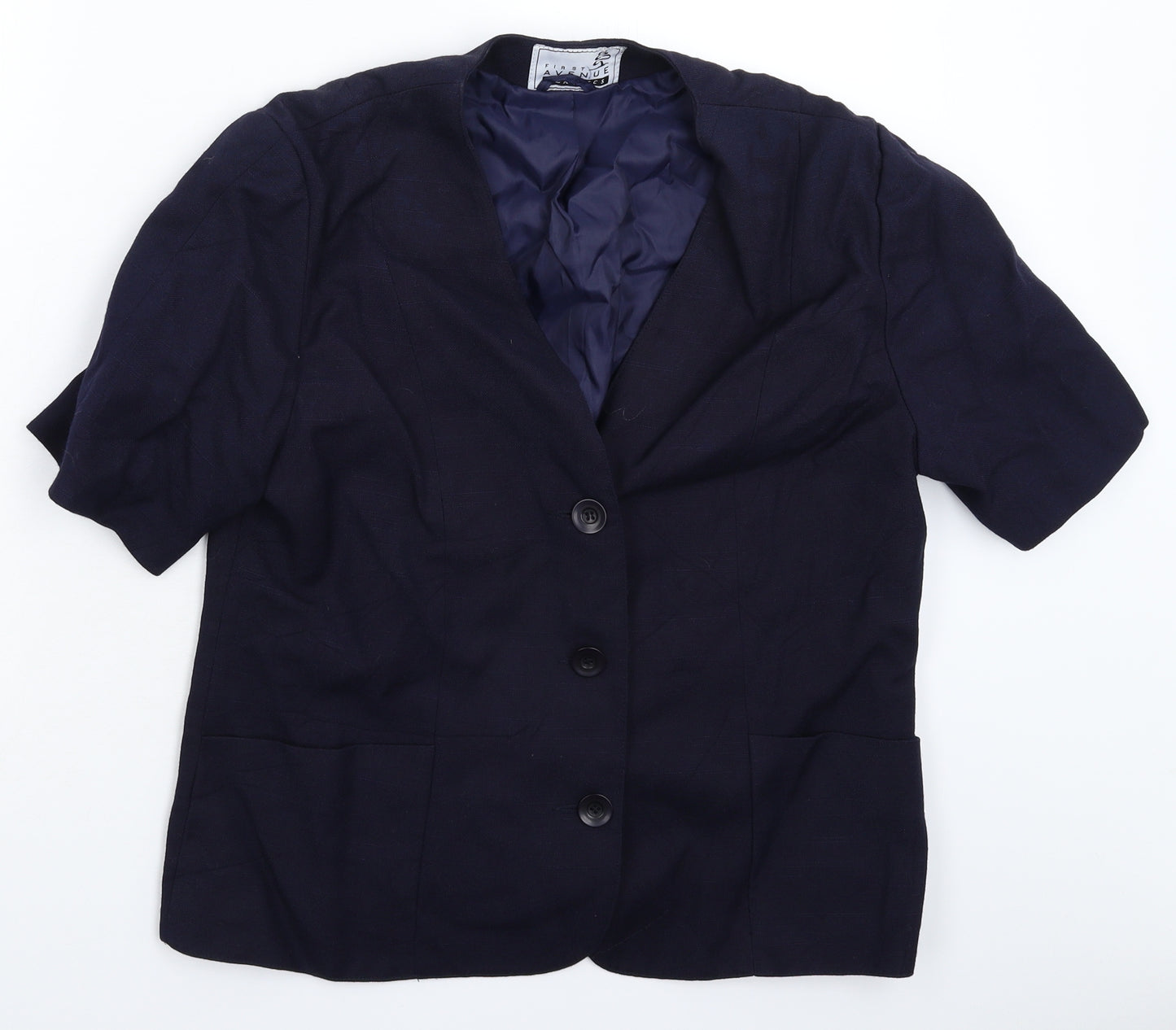First Avenue Womens Blue   Jacket Blazer Size 16