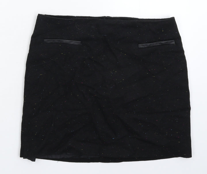 Preworn Womens Black Mini Skirt Size 8