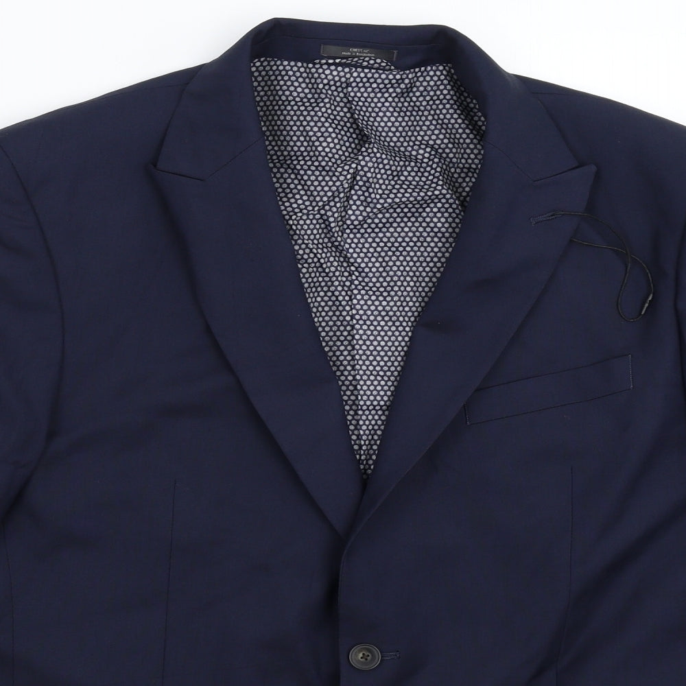 Marks and Spencer Mens Blue   Jacket Suit Jacket Size 42