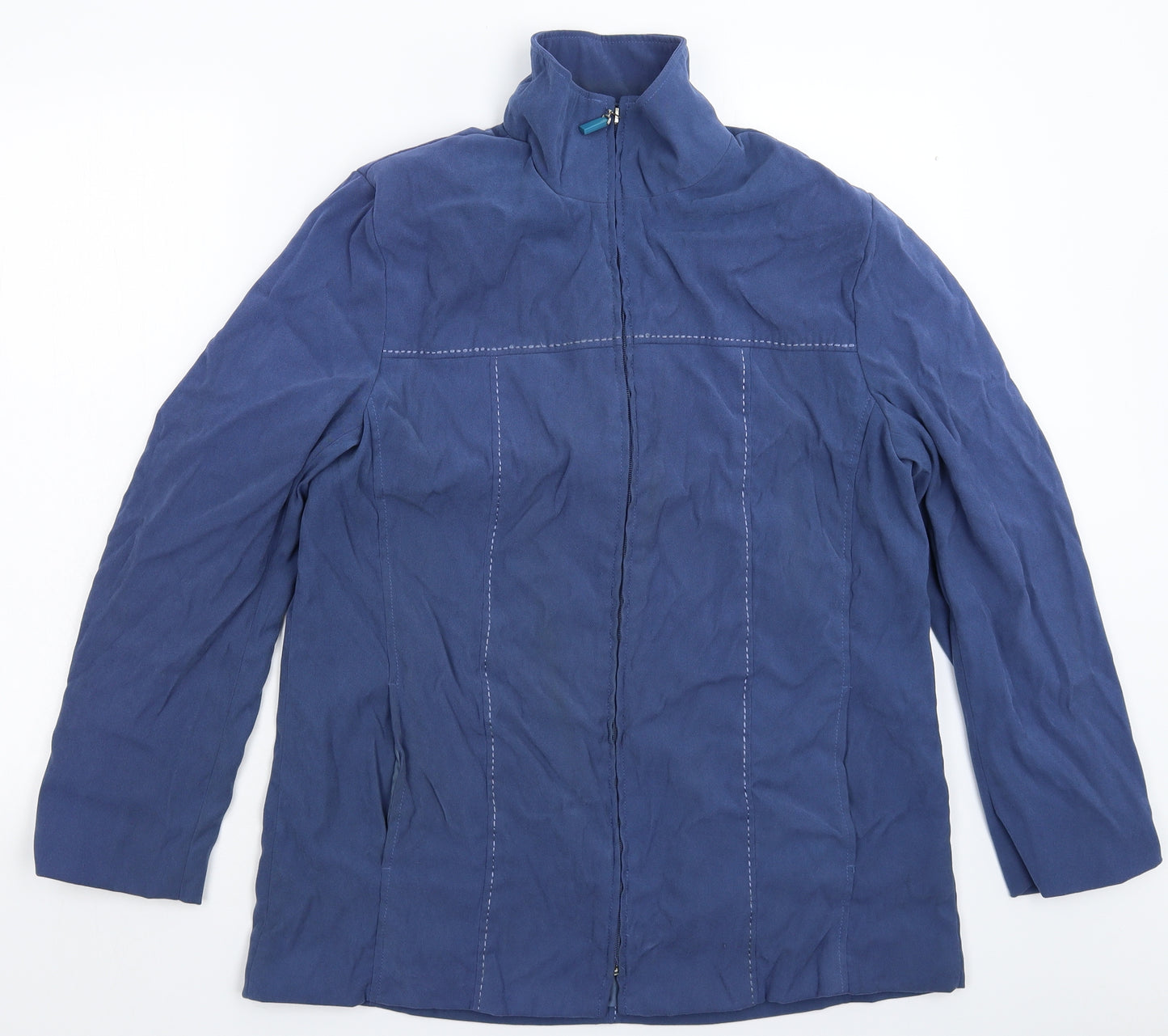 Jella di Marco Womens Blue   Jacket  Size M