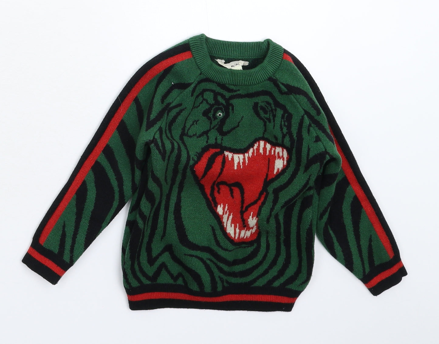 River Island Boys Green  Knit Pullover Jumper Size 18-24 Months