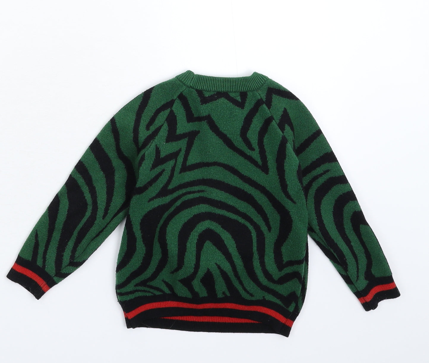 River Island Boys Green  Knit Pullover Jumper Size 18-24 Months