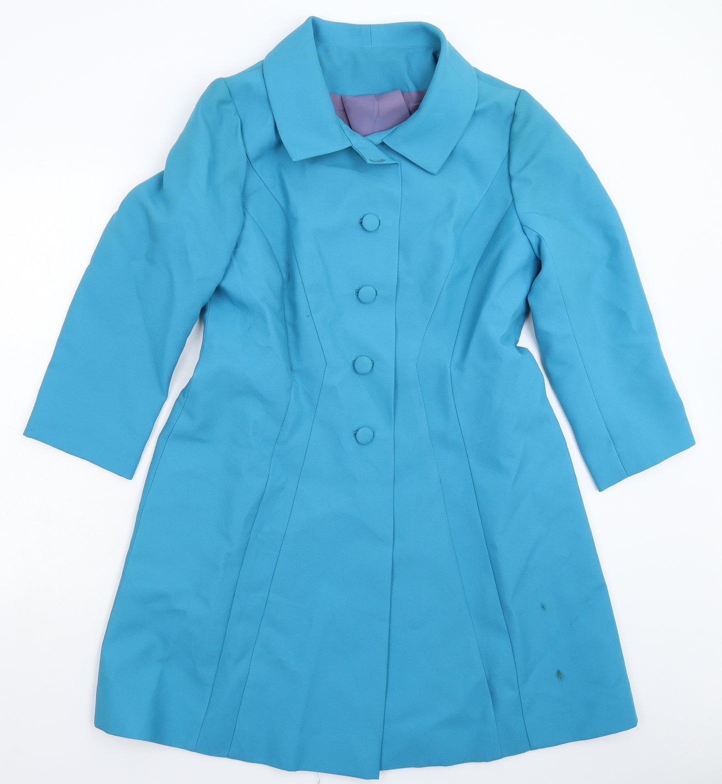 Peggy French Womens Blue   Pea Coat Coat Size 16