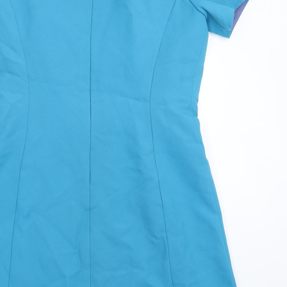 Peggy French Womens Blue   Fit & Flare  Size 16