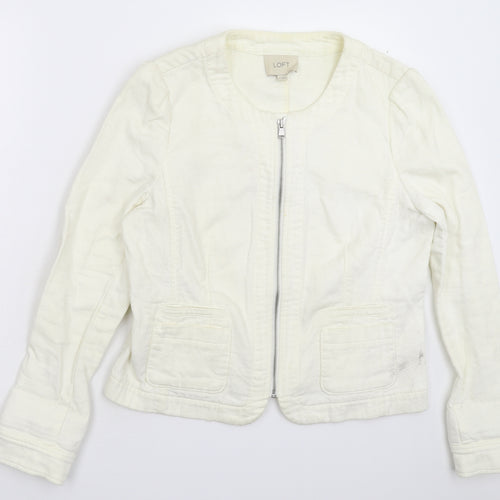 Ann Taylor Womens White   Jacket Blazer Size 10