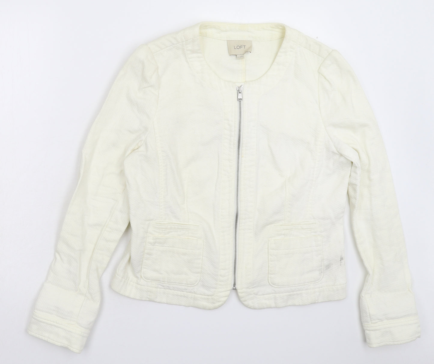 Ann Taylor Womens White   Jacket Blazer Size 10