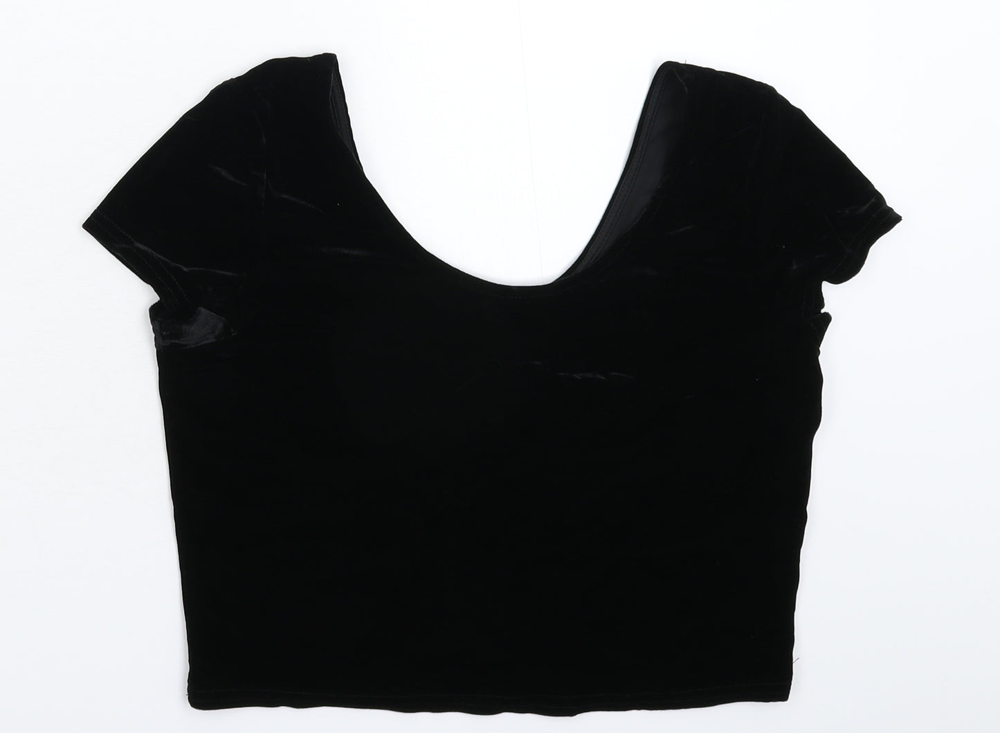 New Look Womens Black   Cropped T-Shirt Size 12